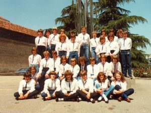 Photo de 1981, 82, 83 le choeur la voix du gibloux